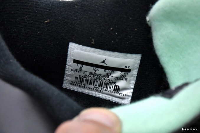 HYPE Air 4 Glow Retro Jordan 308497-033 Green 0805